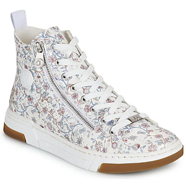 Rieker Hoge Sneakers  N3945 Wit