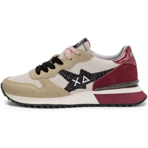 Sun68 Lage Sneakers  Stargirl Glitter Logo Beige