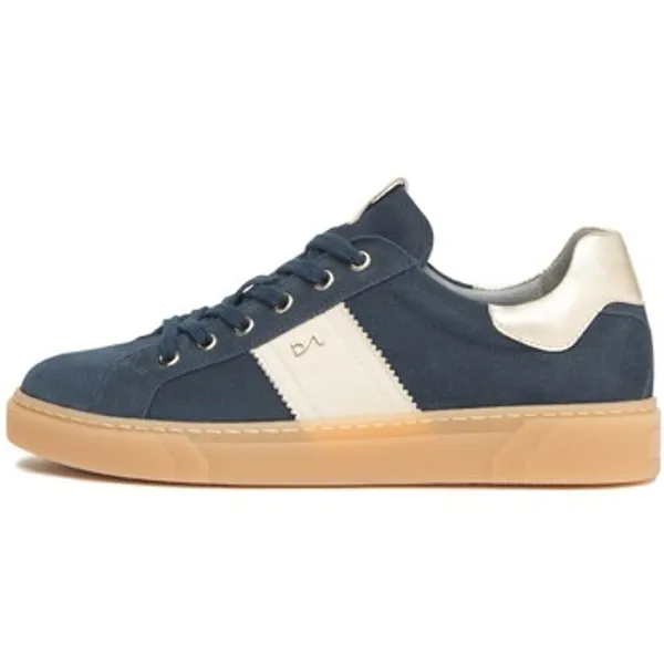 NeroGiardini Lage Sneakers Velour 225 Velvet Milk 1039 Etoile Miele Tr Malaga Blauw