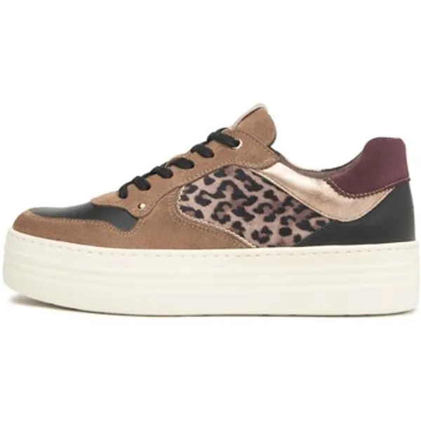 NeroGiardini Lage Sneakers  Velour Guanto T.Pluvia Dis.1348 Be Lunare Beige