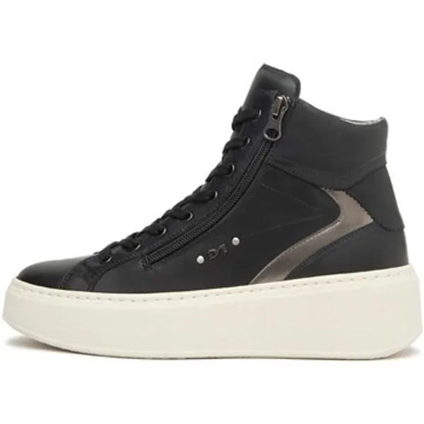 NeroGiardini Hoge Sneakers  Guanto T.Brill Antracite Pu.Guatemala L17682 Zwart