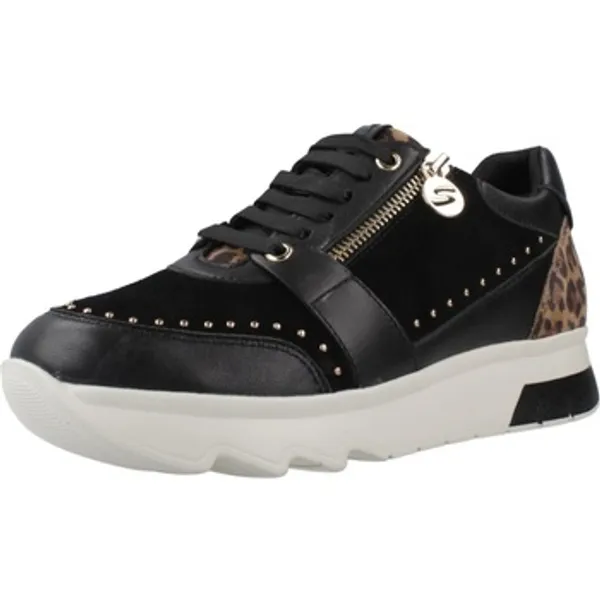 Stonefly Lage Sneakers Sport Zapatillas Mujer Modèle Spock 47 Zip Sue Nap Studs Zwart