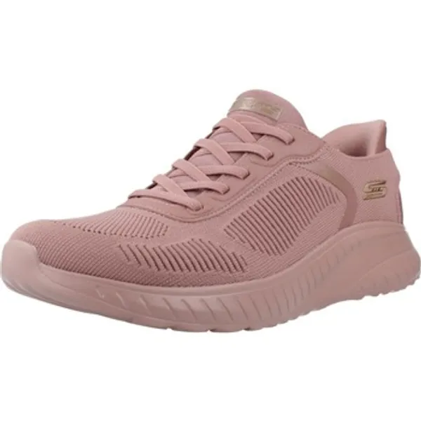 Skechers Lage Sneakers Sport Zapatillas Mujer Modèle Bobs Squad Chaos Roze