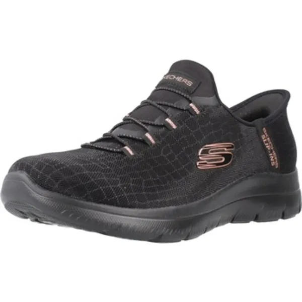 Skechers Lage Sneakers Sport Zapatillas Mujer Modèle Summits-classy Night Slip-ins Zwart