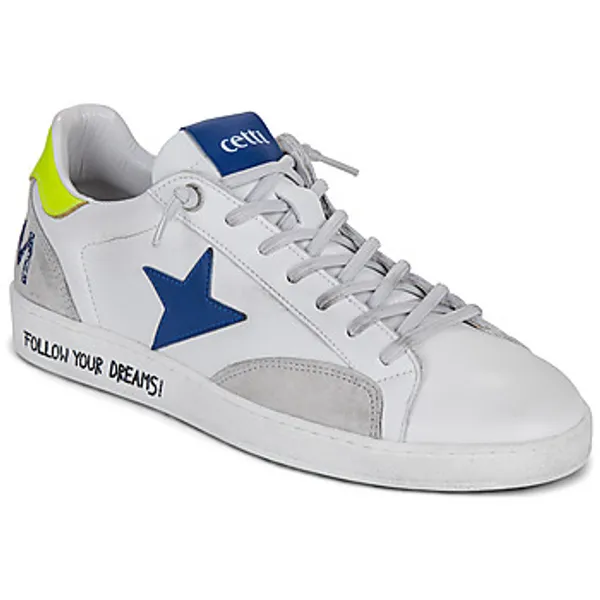 Cetti Lage Sneakers  C-1342-V26-USED-NATURE-BLANCO-FLUOR Wit