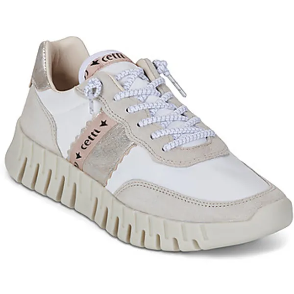Cetti Lage Sneakers  C-849-SRA-EXP-V26-ANTE-MESH-BLANCO Wit