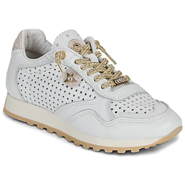 Cetti Lage Sneakers  C-848-SRA-V26-NATURE-BLANCO-ORO Wit