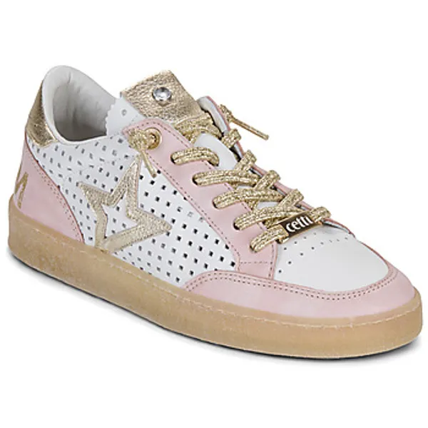 Cetti Lage Sneakers  C-1400-SRA-V26-SIOUX-ROSE-BLANCO Wit
