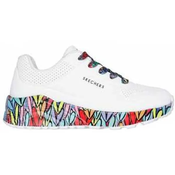 Skechers Hoge Sneakers  Uno lite-subtle love Wit