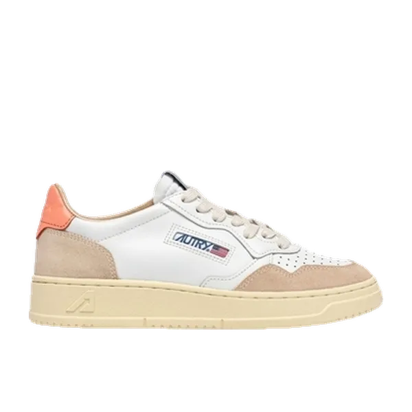Autry Medalist Low Suede White/Peach Pink, vergelijk prijzen bij 1 winkel