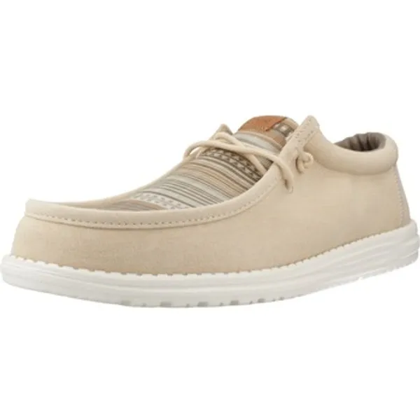 HEYDUDE Lage Sneakers  Informales Hombre Modèle Wally Surf Shawl Beige