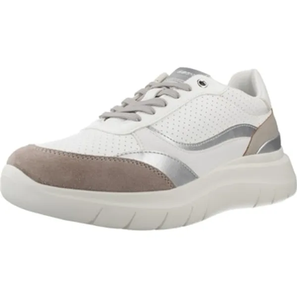 Geox Lage Sneakers  Sport Zapatillas Mujer Modèle Plummery Wit