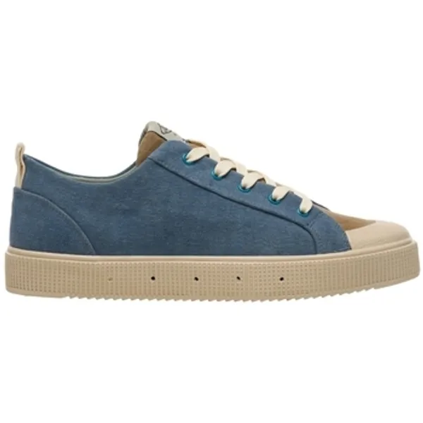 Sanjo Lage Sneakers  K230 Washed - Ocean Colorbust Blauw