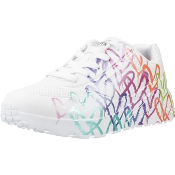 Skechers Lage Sneakers Sport Zapatillas Mujer Modèle Uno Lite Metallic Joy Multicolour