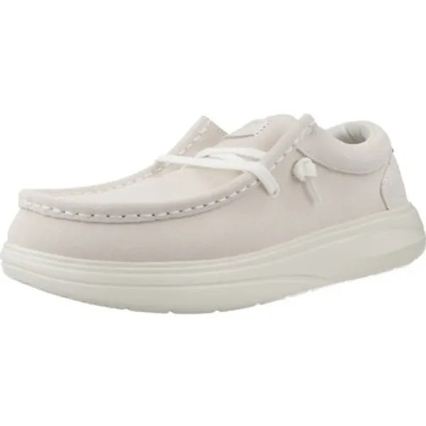 HEYDUDE Lage Sneakers  Zapatos Casual Mujer Modèle Wendy X Suede Beige