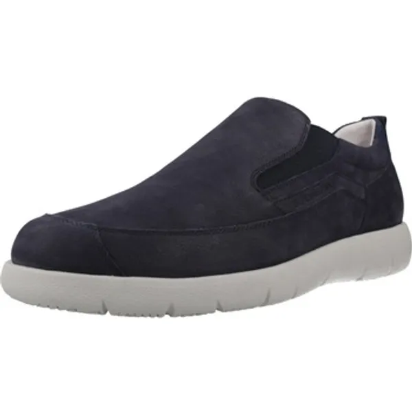 Stonefly Lage Sneakers Mocasines Hombre Modèle Stream 22 Nabuk Textile Blauw