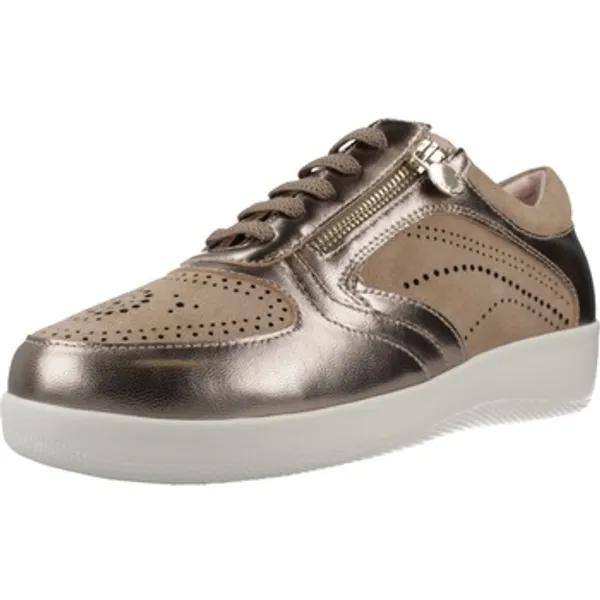 Stonefly Lage Sneakers Sport Zapatillas Mujer Modèle Paseo Iv 44 Laminated Lth V Bruin