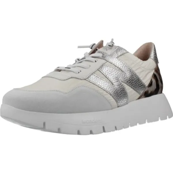 Wonders Lage Sneakers  Sport Zapatillas Mujer Modèle A24100 Zilver