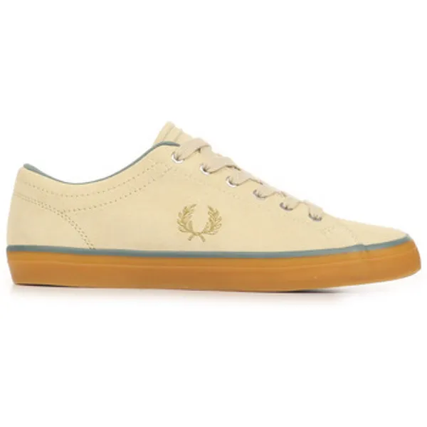 Fred Perry Lage Sneakers  Baseline Suede Beige