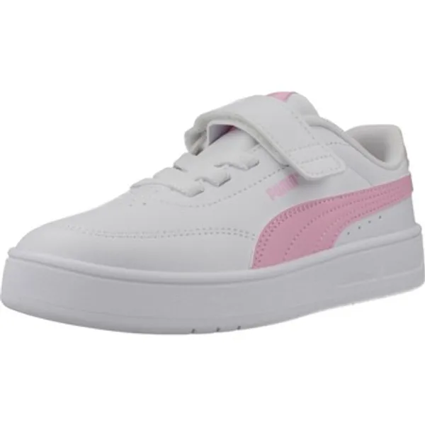 PUMA Lage Sneakers  Zapatillas Niña Modèle Court Classic Clean Wit