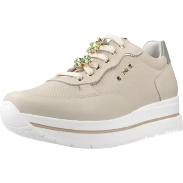NeroGiardini Lage Sneakers Sport Zapatillas Mujer Modèle Deportivo Cordones Velvet Beige — vergelijk prijzen bij 1 winkel