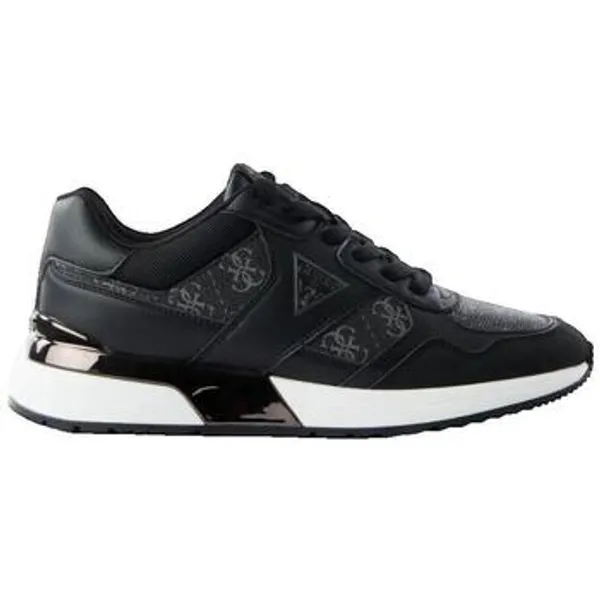 Guess Lage Sneakers  Baskets Mickay Similicuir Noir Zwart — vergelijk prijzen bij 1 winkel