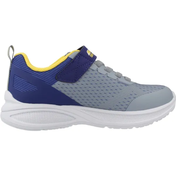 Skechers Microspec Max Advance Blauw EU Charcoal Textile / Synthetic / Navy Yellow Trim