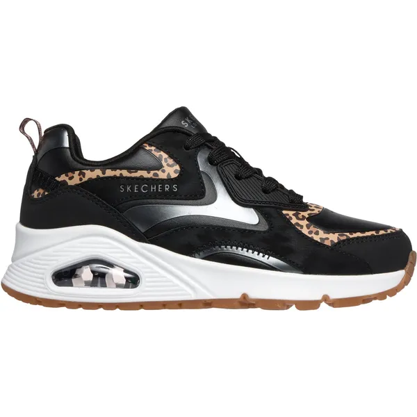 Skechers UNO GEN1-LEOPARD SURGE Meisjes Sneakers Zwart