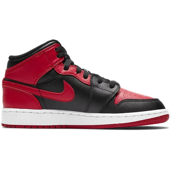 Nike AIR JORDAN 1 MID Rood/Zwart/Wit