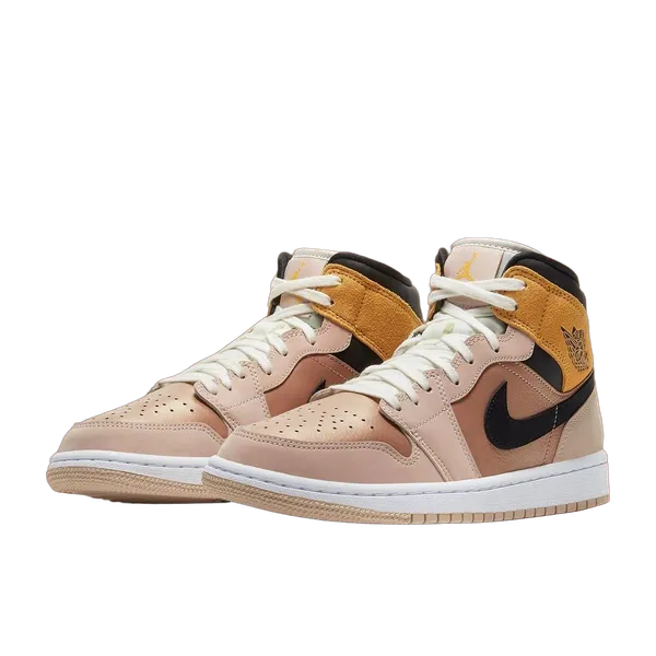 Nike Air Jordan 1 Mid SE Beige/Lime/Zwart/Geel, vergelijk prijzen bij 1 winkel