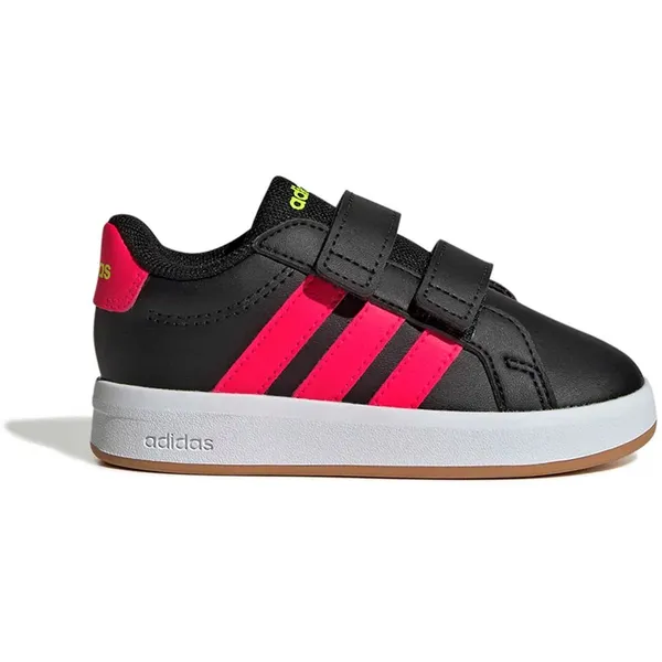 adidas Grand Court 3.0 Core Black / Lucid Red / Lucid Lemon