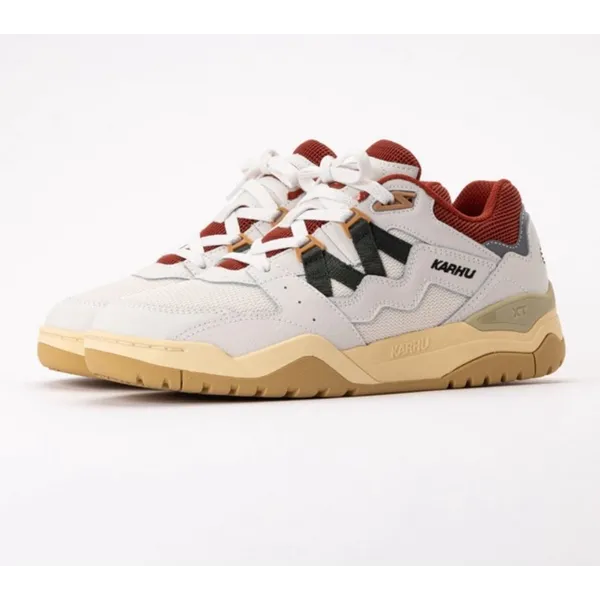 Karhu Fusion XT Sneakers – Blanc/Pineneedle– Heren/Dames – Maat 40 Rood - Wit - Beige
