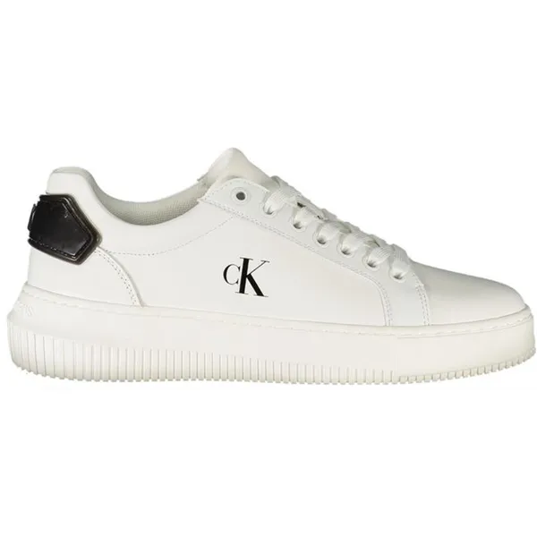 Calvin Klein Leather Urban Elegance Sneakers with Removable Footbed Wo - White White