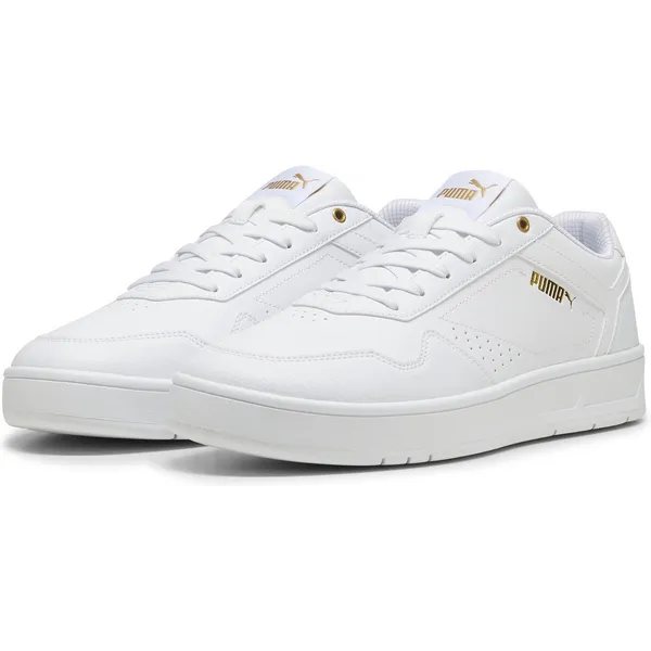 PUMA Court Classic Puma White-Puma Gold