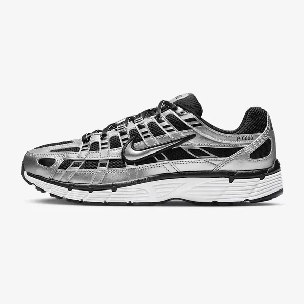 Nike P-6000 - Unisex - Black Metallic Silver Grey Fog