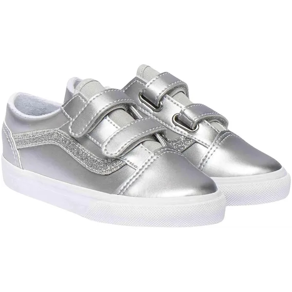 Vans Old Skool V Dazzled zilver - wit