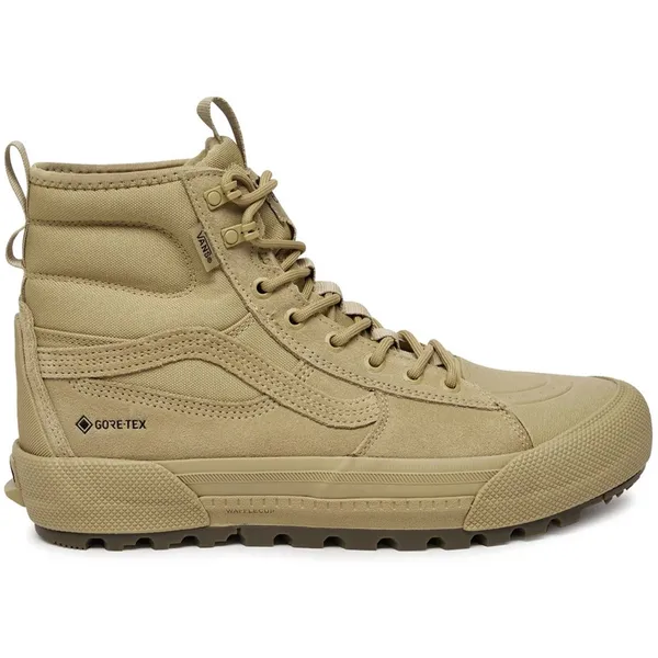 Vans LeatherSneakerswithMetalEyeletsandRubberSole - Brown Sneakers Brown