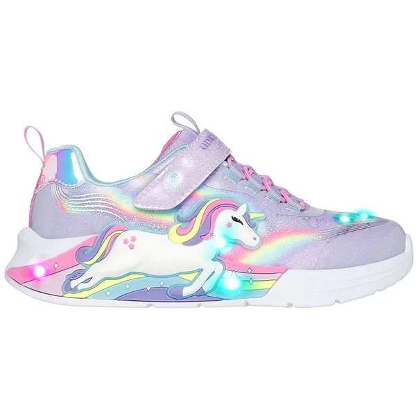 Skechers Unicorn Chaser Lavender Sparkle Mesh / Multi Trim