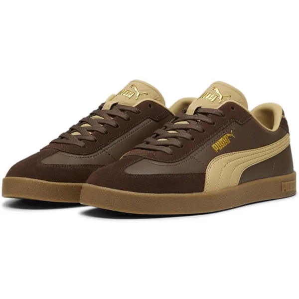 PUMA Club II Era Sneakers Espresso Brown-Sand Dune-Puma Gold
