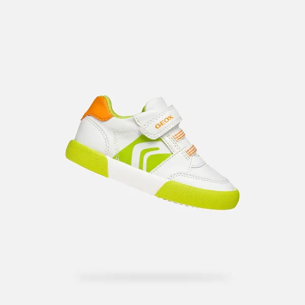 GEOX Gisli Wit/Fluo groen