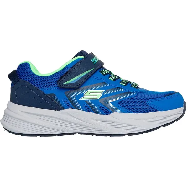 Skechers Microspec Tread Blue&Silver Synthetic / Blue Textile / Lime&Silver Trim