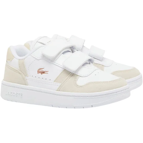 Lacoste T-Clip Set Sneakers Junior wit - beige