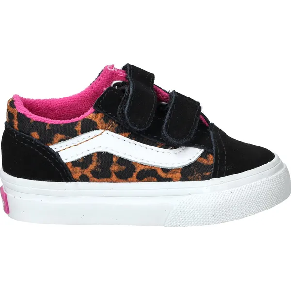 Vans Old Skool V zwart - bruin - wit - roze