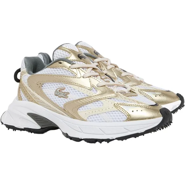 Lacoste Sneakers wit - goud