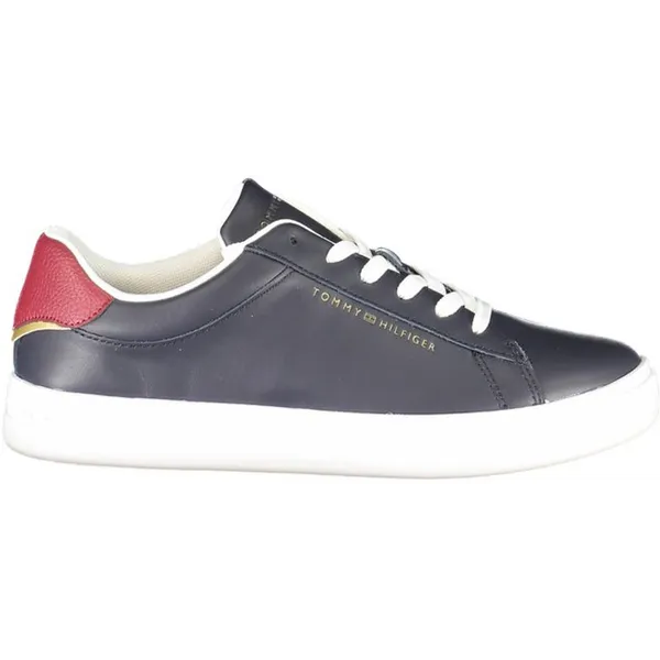 Tommy Hilfiger Leather Sneakers Wo Blue