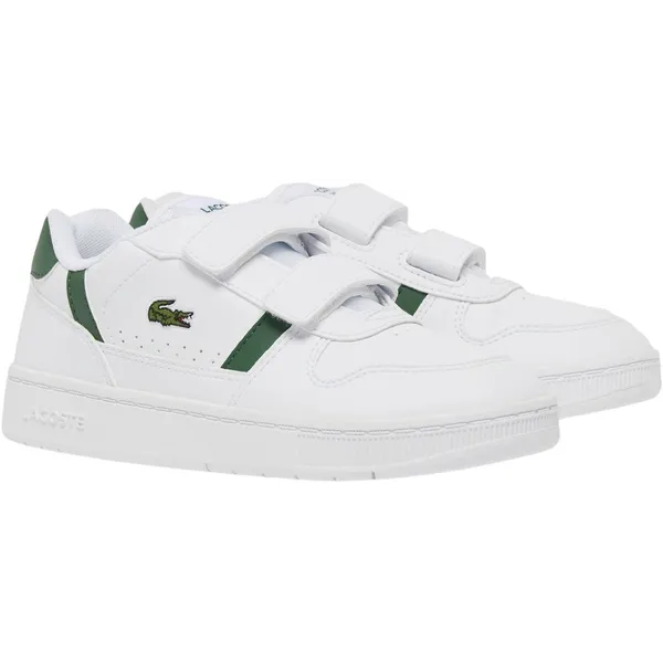 Lacoste T-clip wit - groen