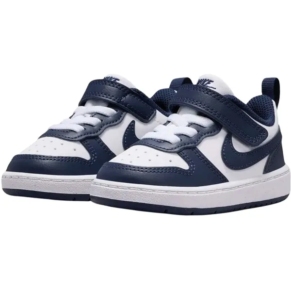 Nike Court Borough Low wit - donkerblauw