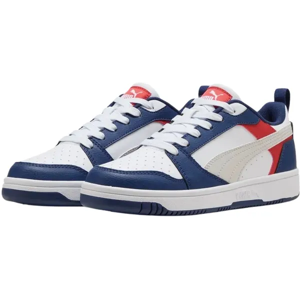 PUMA Sneakers donkerblauw - wit - grijs - rood