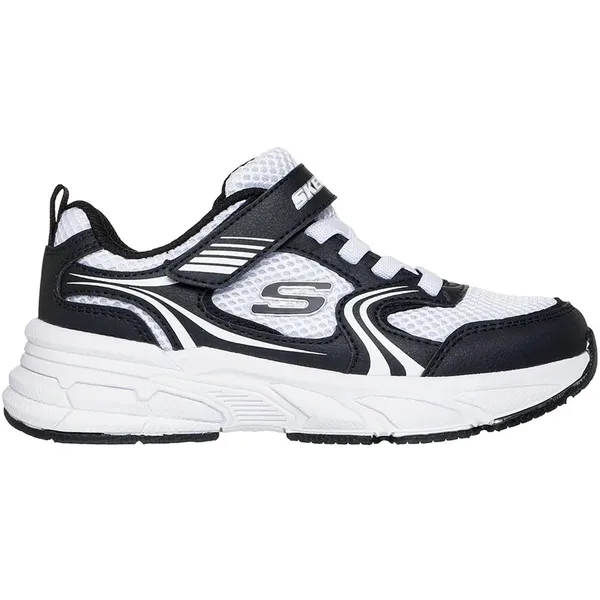 Skechers Retro Graph Black Pu / White Mesh