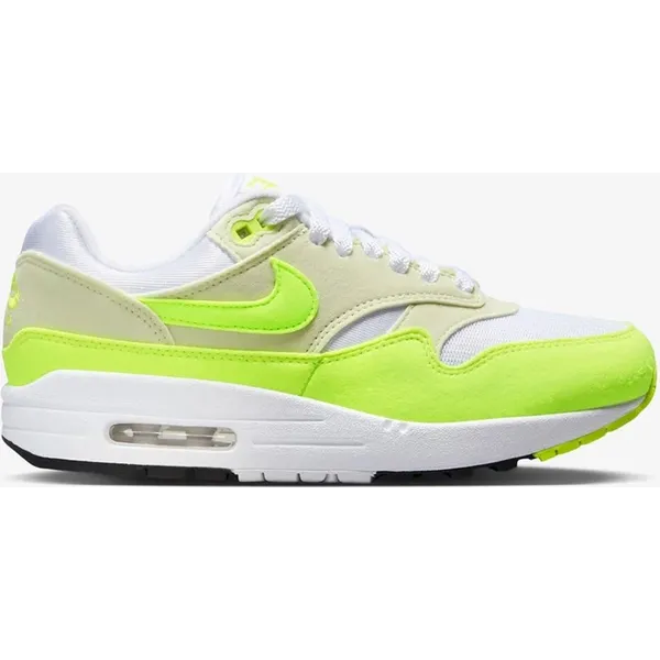 Nike Air Max 1 Wit - Volt geel